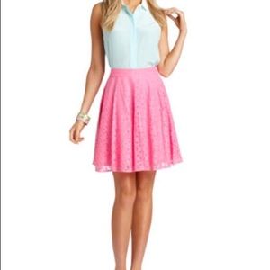 Lilly Pulitzer Fiesta Pink Meadow Skirt NWT